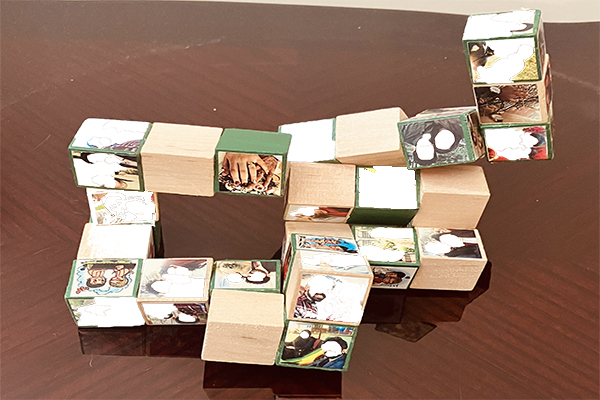 آلبوم عکس چوبی رومیزی متحرک